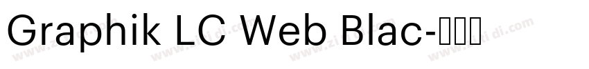 Graphik LC Web Blac字体转换